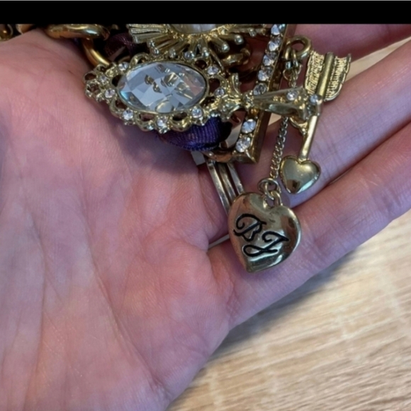 🍁🍂Rare Betsey Johnson Vintage Tzarina Sugar Plum PurpleCrystal Mirror Crown - Picture 4 of 11